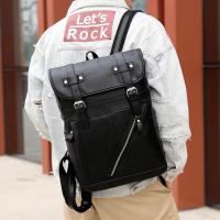 Mochila vintage de cuero impermeable para hombre, bolso de hombro para ordenador portátil de 15,6 pulgadas, para estudiantes universitarios - details 16
