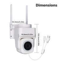 Cámara de seguridad inteligente Tuya WiFi de 3MP compatible con red RJ45 inalámbrica y con cable IP65 seguimiento de movimiento impermeable noche a todo Color - details 16