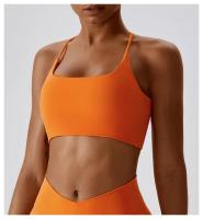 Sujetador Deportivo Sexy para Mujeres Top de Gimnasio Entrenamiento Correr Cruz Yoga Sujetador de Yoga Stretch Ropa Interior Fitness para Mujeres Material de Nylon Temporada Primavera/Verano - details 2