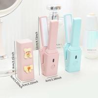 Mini plancha de pelo portátil con USB, plancha de pelo recta para dormitorio, férula de pequeña potencia, flequillo esponjoso, rizador de pelo liso - details 8