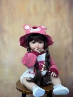 BZDOLL-Muñeca Reborn realista de 55cm y 22 pulgadas, juguete de cuerpo completo de silicona, para recién nacido, princesa - details 1