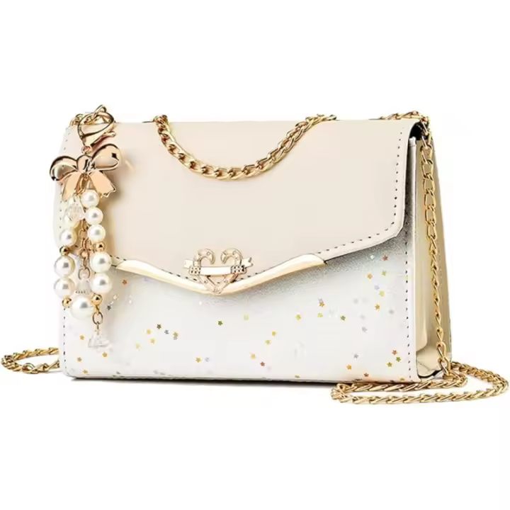Bolso de mano de cuero de PU con lente, estilo bandolera tipo Y - 1
