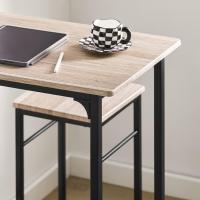 Juego de Mesa Comedor Conjunto de Mesa Alta de Bar con 4 Taburetes y 1 Mesa Gris - details 21