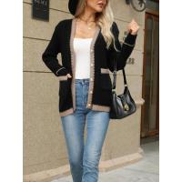 Pantalones elegantes con cuello en V Tendencia de primavera y otoño Suéter de punto atractivo - details 7