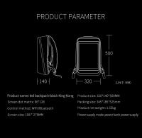 Mochila Inteligente con Pantalla LED para Negocios, Paquete De Luz Publicitaria - details 9