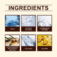 Mascarilla nutritiva de colágeno para reparar las puntas abiertas, iluminadora y brillo, para el cuidado del cabello - details 2