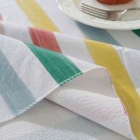 Manteles impermeables de PVC fáciles de limpiar, cubierta de mesa a rayas a prueba de aceite, decoración de mesa de estilo Pastoral más gruesa, tela para cocina - details 3