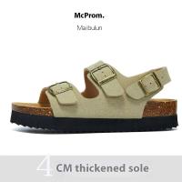 Cómodas mulas de verano de fábrica, zapatillas de corcho antideslizantes, sandalias romanas esmeriladas, parte inferior de playa que combina con todo, parejas de talla grande - details 1