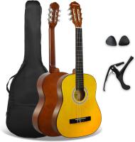 Pack de guitarra clásica española de tamaño 3/4 para niños XF de 3rd Avenue, Guitarra acústica con cuerdas de nylon, funda de transporte, cejilla y púas, Azul - details 26