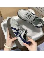 Zapatillas de Entrenamiento para Mujeres Alemánas Gris-Azul Nueva Plataforma de Cuero Retro Deportes y Ocio - details 3