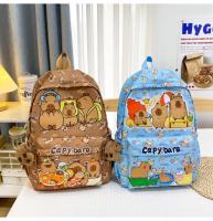 Mochila bonita de capibara de gran capacidad, mochila escolar ultraligera transpirable para estudiantes, bolsa de libros de dibujos animados de nailon - details 5
