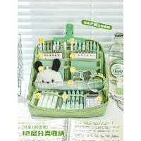 Estuche de lápices de gran capacidad panda de 12 capas modelo de niña estudiantes de primaria escuela secundaria niños y niñas estuche de lápices de papelería de alto valor - details 2