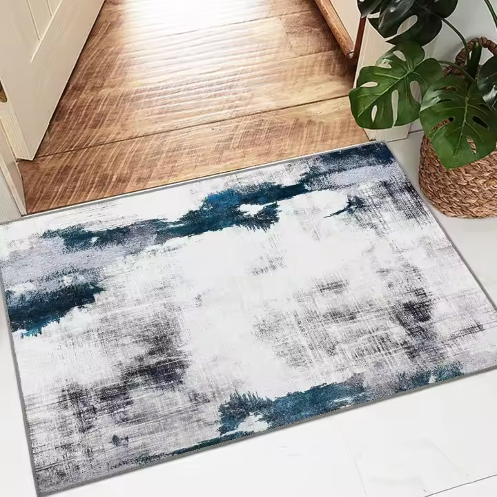 Alfombra Moderna de Pelo Corto Antideslizante, Lavable hasta 30 Grados, Tradicional Vintage para Dormitorio, Oficina, Habitación Infantil - 1