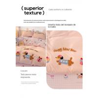 AConjunto de ropa de cama de cuatro piezas con estampado de toalla de clase de ropa de cama de cama de tres piezas - details 6
