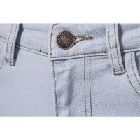 Pantalones de mezcla lavados personalizados para hombre, rectos, ligeramente elásticos, informales, a la moda, primavera y otoño, nuevos - details 5
