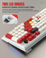 Teclado mecánico K98, eje azul, eje rojo, moldeo por inyección de dos colores con cable, periféricos de juego de teclas de sublimación térmica - details 21