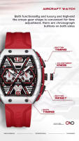 Reloj Deportivo de Cuarzo de Silicona de Lujo MARK FAIRWHALE Reloj Automático con Fecha para Hombres Resistente al Agua Estilo Tonneau - details 8