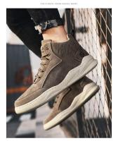 Botas Martin altas para primavera y otoño, botines de trabajo resistentes al desgaste, zapatos de cuero de moda, zapatos con cordones para hombre - details 5