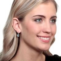 Nuevos pendientes de plata de ley, piedras preciosas de colores, amatista, cierres de oreja de oro para mujer, cuentas, regalos de joyería - details 0