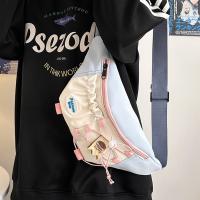 Bolso cruzado portátil para chica, bolso de pecho de estilo japonés, impermeable, para correr, riñonera, bolsa de nailon con contraste de Color para teléfono, para chicas adolescentes - details 26