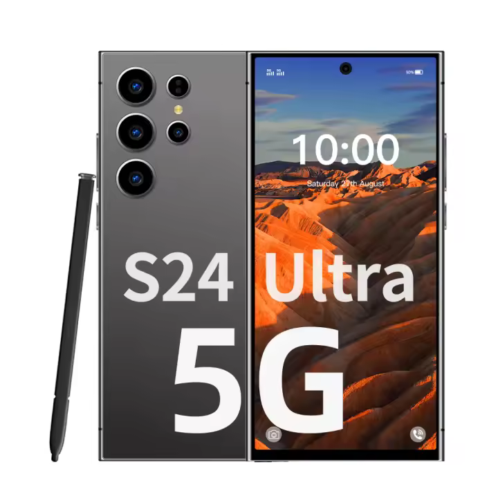 Teléfonos móviles S24 Ultra, novedad de 2025, teléfonos móviles de 7,3 pulgadas, versión Global, 4G, 5G, teléfono inteligente Original con Dual SIM, Android 14, 7800mAh - 1