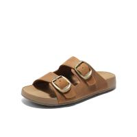 Zapatillas de playa con doble hebilla y correa para mujer, ropa exterior, nueva moda, versátil, una palabra, zapatillas frescas - details 1