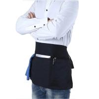 Delantal de camarero portátil resistente al desgaste, delantal de cintura para cocinar en el hogar, diseño con cordones, riñonera impermeable, accesorios para hornear - details 1