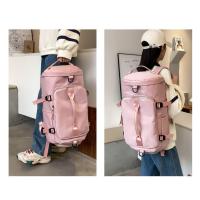 Mochila de Viaje de Gran Capacidad para Mujer IKE MARTI Bolso Cruzado Multifuncional con Cinturón de Cojín de Aire Hecho en Oxford, Patrón Sólido - details 37