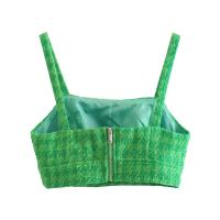PB & ZA 2025 temperamento versátil pantalón corto casual patrón hueco suspender top novedad de verano ropa de mujer - details 2