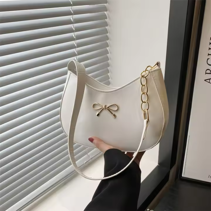 Bolso de Hombro Chic Pequeño para Mujer 2025 Bolso de Mano de Nylon con Forro de Poliéster - 1