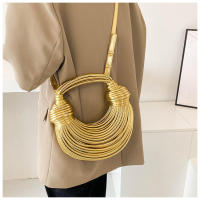 Nuevo Bolso de mano tejido a mano para pan y fideos, con cable eléctrico, para hombro, - details 31