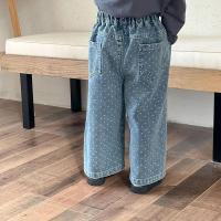 Pantalones Jeans para Niños Primavera Otoño Pantalones Largos con Cuadros para Niños y Niñas - details 19