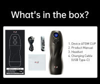 DRYWELL - Juguetes sexuales para hombres, sexo oral al vacío, masturbador masculino automático de succión, calefacción y gemidos, 9 modos de vibración y 9 de succión - details 21