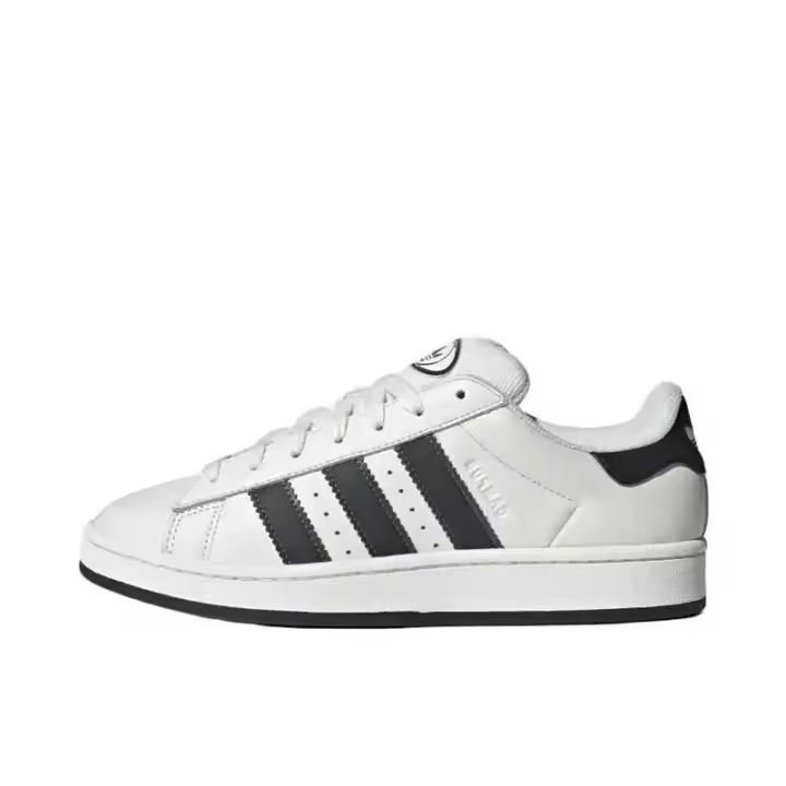 Leten Originals Campus 00s Zapatos de skate bajos de cuero blanco y negro para hombres y mujeres Calcomanía antideslizante que absorbe los golpes IF8761 - 1