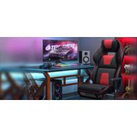 Silla Gaming Ergonómica con Altavoz Bluetooth Reposapiesos Ajustables en 3D para Oficina y Juegos - details 12