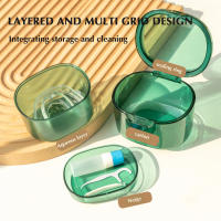 Estuche de retenedor de ortodoncia Dental, cajas de almacenamiento para dentaduras postizas de viaje, soportes transparentes - details 6