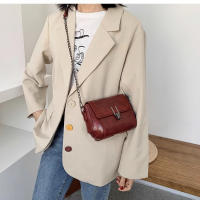 Bolso cruzado vintage para mujer Pequeño cuadrado con cierre de cremallera, correa ajustable, lining de poliéster Perfecto para uso diario, en café marrón, vino rojo, negro - details 0