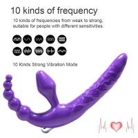 Leten Vibrador Estrapless Juguete para Adultos de Doble Penetración Beads Anal - details 1