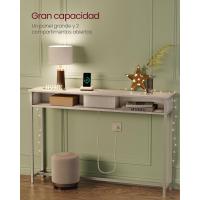 Mueble Bajo con Multienchufe Sofá de 2 Compartimentos Carga Oculta Ahorro de Espacio - details 5