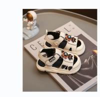 Sandalias con tapa para los dedos de los pies para niños, zapatos de suela suave de astronauta de dibujos animados, zapatos para caminar para bebés, zapatos de playa casuales de gancho y bucle para vacaciones de verano - details 8