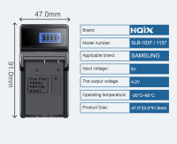 HQIX para Samsung Digimax U-CA3 CA4 CA401 CA5 CA501 CA505 V10 V20 V700 V800 Cámara SLB-1037 1137 cargador de batería - details 5