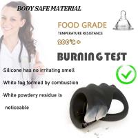 Bloqueo de eyaculación masculina, funda retardante, anillo reutilizable, erección, Juguetes sexuales para hombres, producto de silicona, suministros para adultos - details 3
