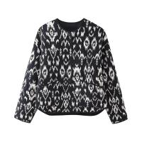 Chaqueta deportiva de moda para mujer primavera 2024 estampado de cara redonda versátil con manta t - details 6