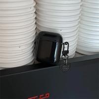 Elegante y genial funda negra para auriculares Airpods 1 2 Pro con colgante de corazón y llavero, funda suave inalámbrica para auriculares Airpods 3 - details 4