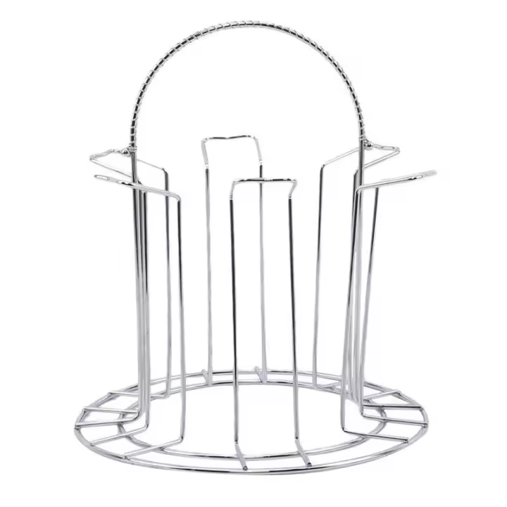 Estante de almacenamiento de tazas de vidrio y Metal para taza de agua, organizador de secado y drenaje, soporte útil para cocina y hogar - 1
