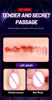 Masturbador masculino tipo vagina realista TPE, coño suave y apretado, erótico, 18+, juguetes para adultos para hombres, masturbación, tienda sexual - details 5