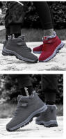 Botas de nieve zapatos de algodón engrosados ​​apilados de invierno para hombres y mujeres zapatos altos de tubo medio cálido - details 5