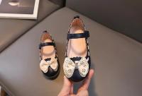 Zapatos planos de cuero para niñas pequeñas, zapatillas clásicas de princesa con lazo, a la moda, para primavera y verano, 2024 - details 6
