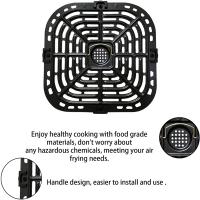 Placa de parrilla para freidora de aire para freidoras de aire Instants Vortex Plus 6QT, piezas de repuesto de bandeja de parrilla cuadrada mejorada - details 4