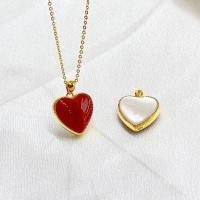 Colgante de Pulsera de Oro 18K 5D Genuino Diseño de Corazón Rojo Joyería de Alta Calidad - details 7